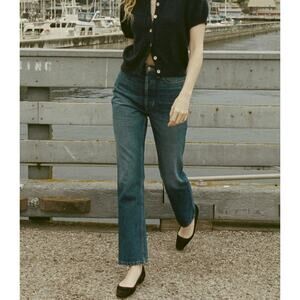 Doen Tatum Eze Wash High Rise Wide Leg Jeans Size 31